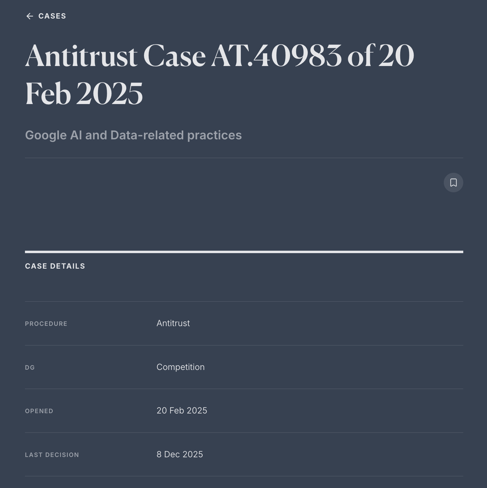Cases and decisions