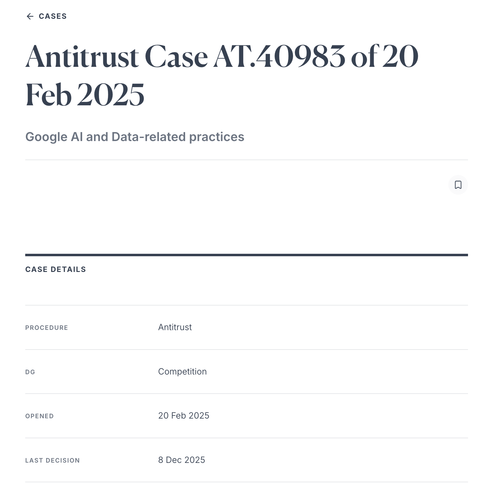 Cases and decisions