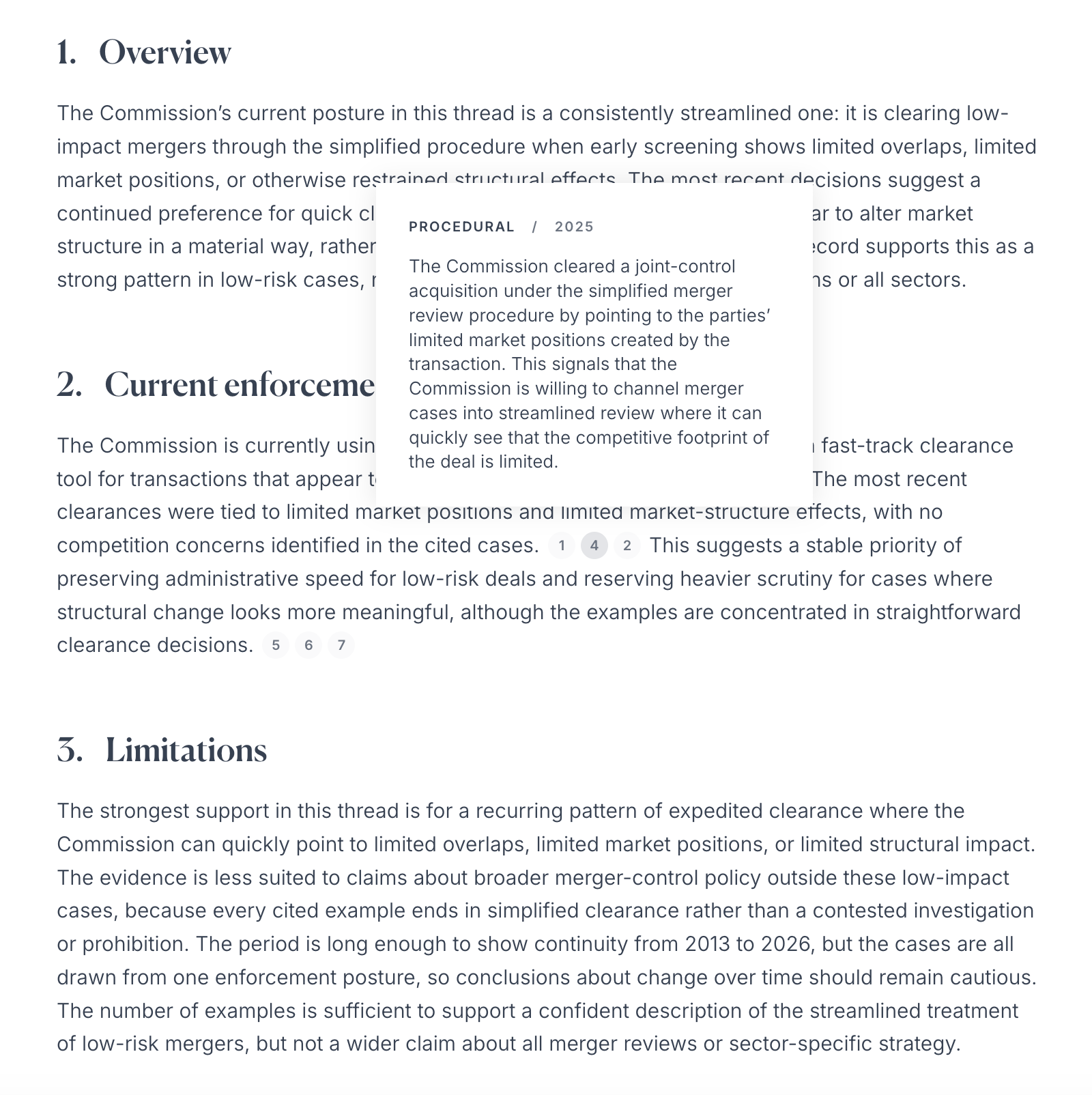 Policy briefs and thread analyses